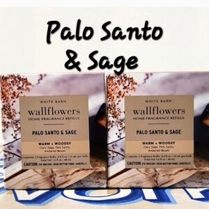 Bath & Body Works Palo Santo & Sage Wallflowers Fragrance Refills (4)